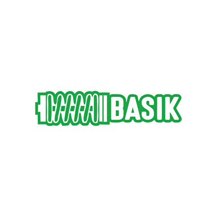Basık Araba Sticker 17x17 Cm Yeşil