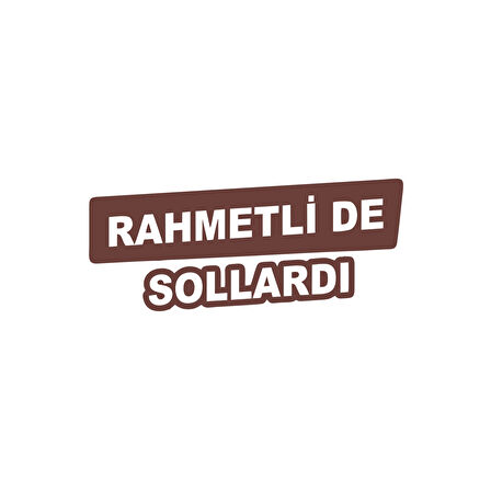 Rametli de Sollardı Araba Sticker 17x17 Cm Kahverengi