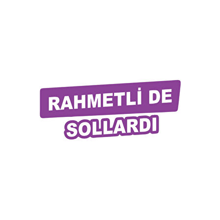 Rametli de Sollardı Araba Sticker 17x17 Cm Mor