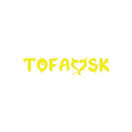 Tofaşk Araba Sticker 17x17 Cm Sarı