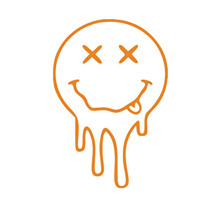 Eriyen Surat Araba Stickeri 17x17 Cm Turuncu