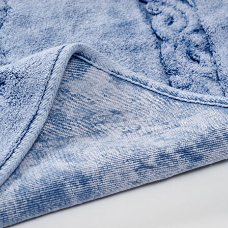 Alanur Damaks Eskitme Cotton Yuvarlak Halı