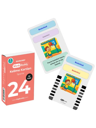 WordsBuddy Çocuklar İçin Türkçe İngilizce Ev Yaşamı ve Hobi Paketi 90 Kart 3'lü Set (Cihaz Hariç)