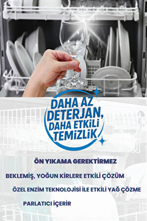 BULAŞIK MAKİNESİ PARLATICILI TOZ DETERJAN 1 KG