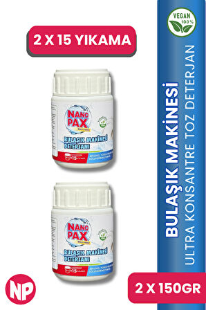 BULAŞIK MAKİNESİ PARLATICILI TOZ DETERJAN 2 X 150 GR