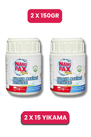 BULAŞIK MAKİNESİ PARLATICILI TOZ DETERJAN 2 X 150 GR