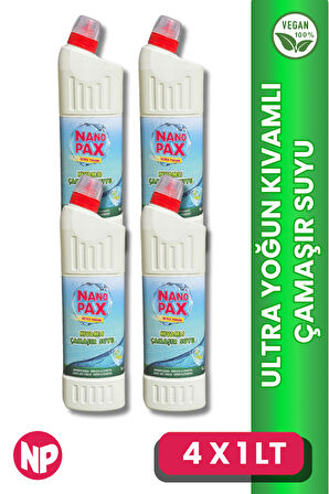 ULTRA YOĞUN KIVAMLI ÇAMAŞIR SUYU (DUCT AĞIZLI) 4 x 1lt