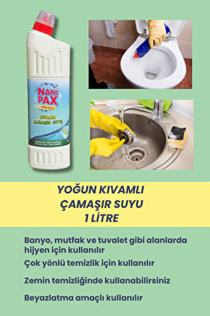 ULTRA YOĞUN KIVAMLI ÇAMAŞIR SUYU (DUCT AĞIZLI) 4 x 1lt