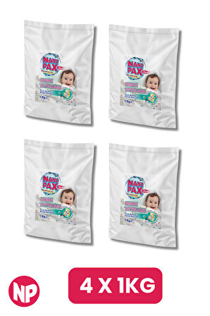 BEBEK ÇAMAŞIR MAKİNESİ TOZ DETERJANI 4 x 1 KG