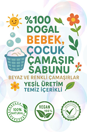 BEBEK ÇAMAŞIR MAKİNESİ TOZ DETERJANI 4 x 1 KG