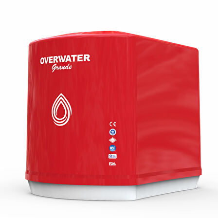 OverWater Grande 12 Aşamalı 12 Lt. Çelik Tanklı Kapalı Kasa Pompasız Su Arıtma Cihazı Özel Sarım Membran Filtre