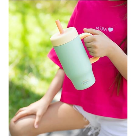 SipnJoy - HandleHug Tumbler Pipetli Suluk 550 ml - Mint