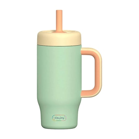 SipnJoy - HandleHug Tumbler Pipetli Suluk 550 ml - Mint