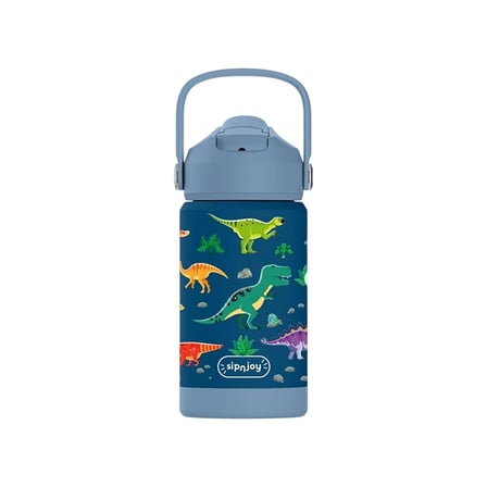 SipnJoy - FlipSip Çocuk Su Termosu | 360 ml -  Dino Roar