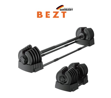 Bezt Premium Sports Ayarlanabilir 2 in 1 Halter Dambıl Seti 40kg SİYAH