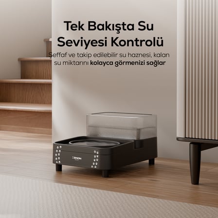 Akıllı Kedi ve Köpek Su Pınarı | 6.5L + 1.5L, WiFi, Otomatik, Çoklu Filtreli (X8656)
