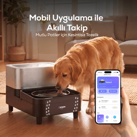 Akıllı Kedi ve Köpek Su Pınarı | 6.5L + 1.5L, WiFi, Otomatik, Çoklu Filtreli (X8656)