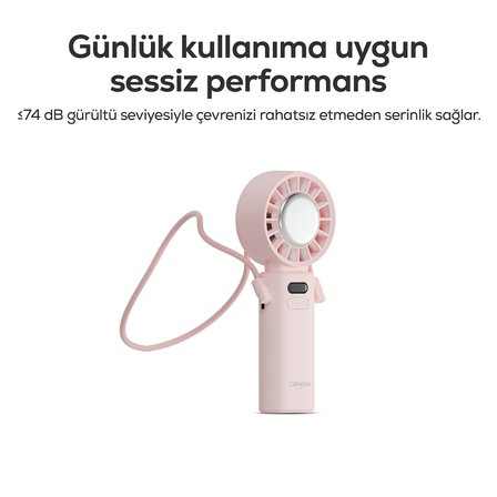 Xenon Smart Peltier Buz Soğutmalı El Vantilatörü | 100 Kademe, 3600mAh, 8300 RPM, USB-C, Askılı
