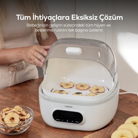 Xenon Smart Çok Fonksiyonlu Biberon Sterilizatörü ve Kurutucu – Buharlı, Mama Isıtıcılı, Wi-Fi Akıllı Kontrol