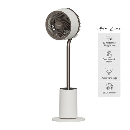 Ayaklı Vantilatör Air Luxe | Akıllı, 120° 3D Salınım, Sıcaklık Sensörlü, 12s Zamanlayıcı (X7433)
