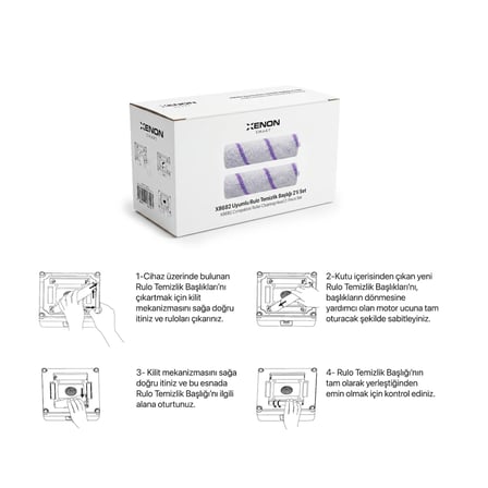 Elo Pro X8682 Uyumlu Yedek Rulo Mop | 2'li Rulo Temizlik Başlığı(X8820)