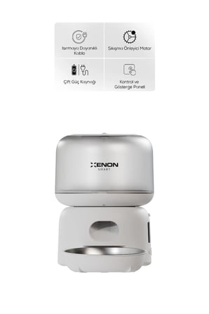 Xenon Smart Kameralı Kedi Tuvaleti ve Mama Kabı 2'li Set | WiFi, 1080p, 72L Otomatik Kedi Tuvaleti, Mobil Kontrol, Paslanmaz Çelik Mama Kabı