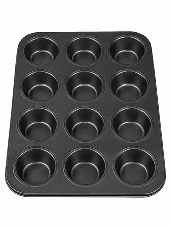 Esnek ve Yapışmaz 12 li Silikon Muffin ve Kapkek Kalıbı