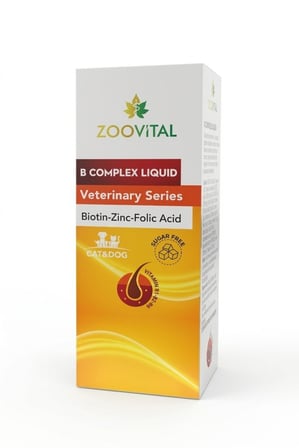Zoovital Biotin Zinc Folic Acid Kedi Köpek Maximum Tüy Sağlığı 50 ml