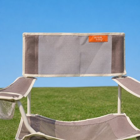 Simple Living Kamp Sandalyesi - Bej - 50x50x78 cm