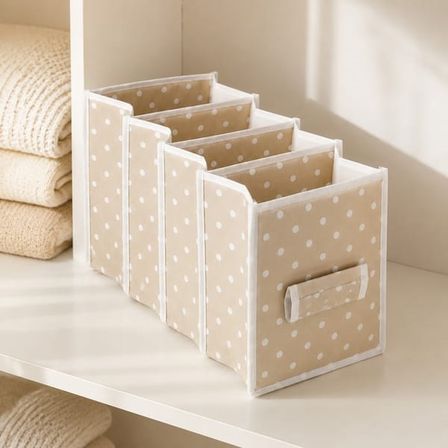 Simple Living 4 Katlı Dolap İçi Organizer - Bej - 24x29x64 cm