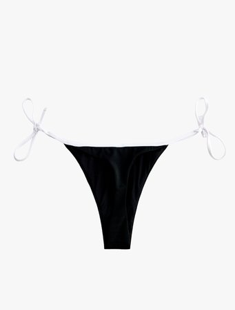 Kontrast Detaylı İpli Bikini Altı