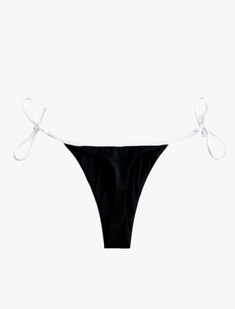 Kontrast Detaylı İpli Bikini Altı