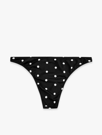 Puantiye Desenli Brazilian Bikini Altı