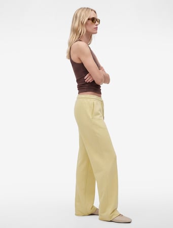 Beli Bağcıklı Lastikli Geniş Paça Eşofman Pantolon