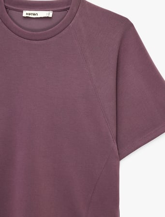 Modal Kumaş Slim Fit Kısa Kollu Bisiklet Yaka Tişört