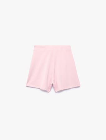 Beli Bağcıklı Mini Şort