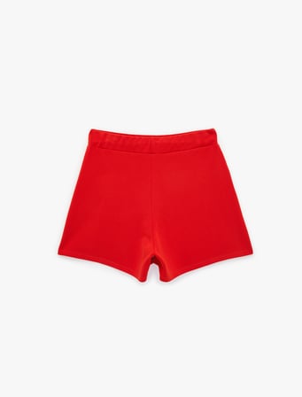 Beli Bağcıklı Mini Şort