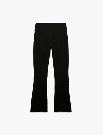 Yüksek Bel Slim Fit İspanyol Paça Spor Tayt