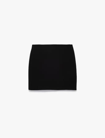Slim Fit A Kesim Yüksek Bel Mini Etek
