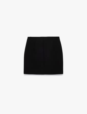 Slim Fit A Kesim Yüksek Bel Mini Etek