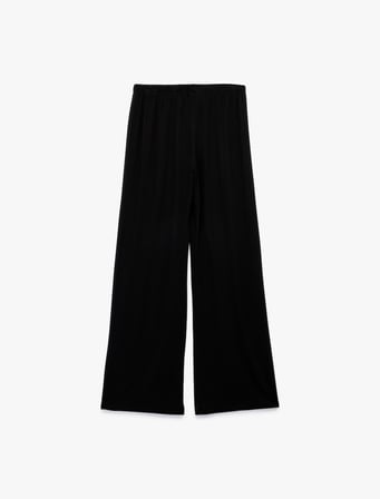 Beli Lastikli Bol Paça Viskon Pijama Altı
