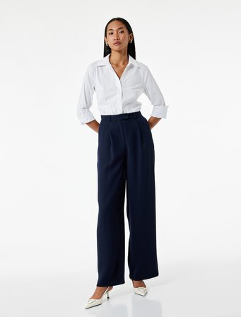 Slim Fit Düğmeli Klasik Yaka Uzun Kollu Poplin Gömlek