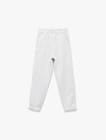 Şardonlu Cep Detaylı Basic Jogger Eşofman Altı