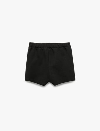 Basic Şort Toka Detaylı Beli Lastikli