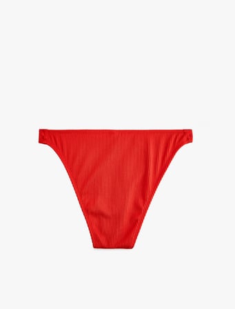 Asimetrik Kesim Dokulu Bikini Altı
