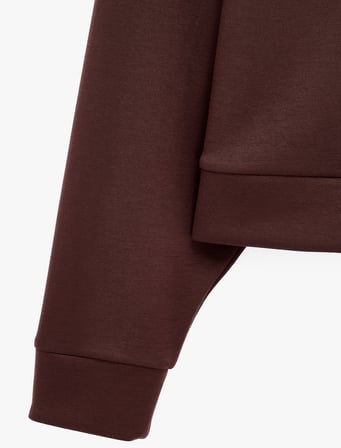 Basic Uzun Kollu Bağcıklı Kapüşonlu Oversize Spor Sweatshirt