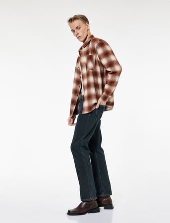 Pamuklu Cepli Normal Bel Straight Fit Jean Pantolon - Mark Jean