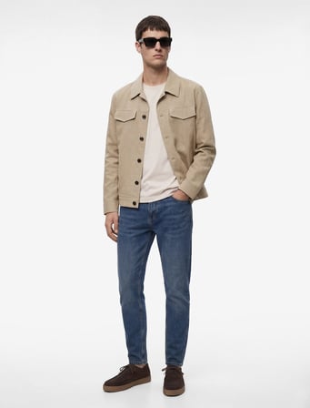 Regular Fit Normal Bel Pamuklu Tapered Jean Pantolon - Joe Jean