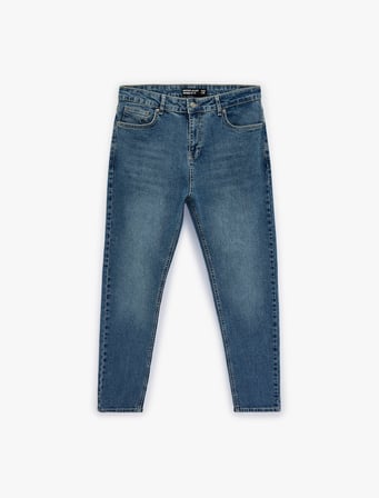 Regular Fit Normal Bel Pamuklu Tapered Jean Pantolon - Joe Jean