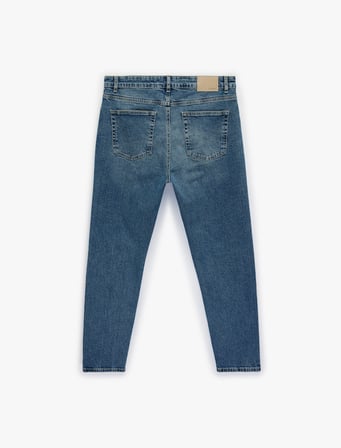 Regular Fit Normal Bel Pamuklu Tapered Jean Pantolon - Joe Jean